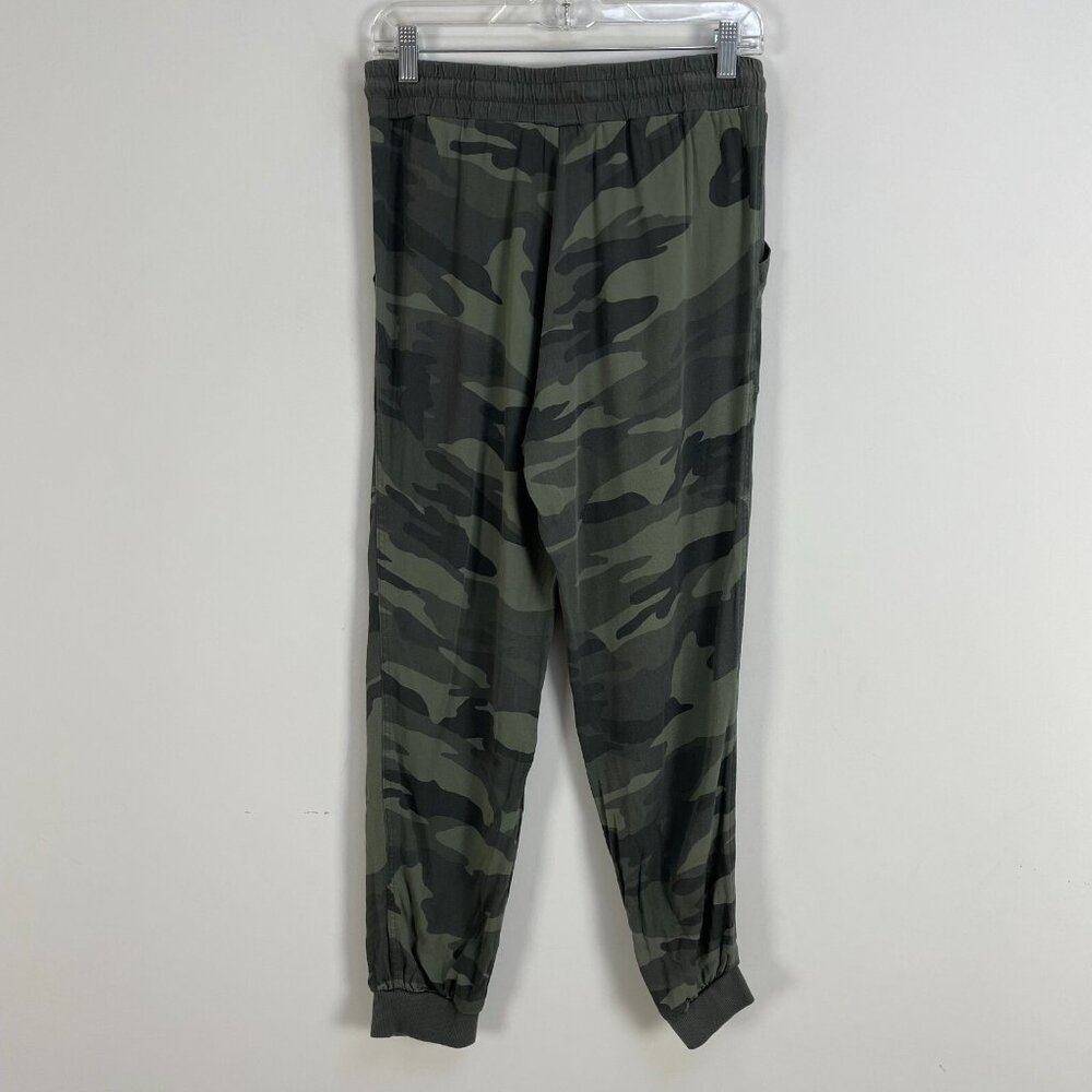 Splendid Womens Small Green Camouflage Joggers Camo‎ Drawstring Waist Pants - Picture 5 of 9